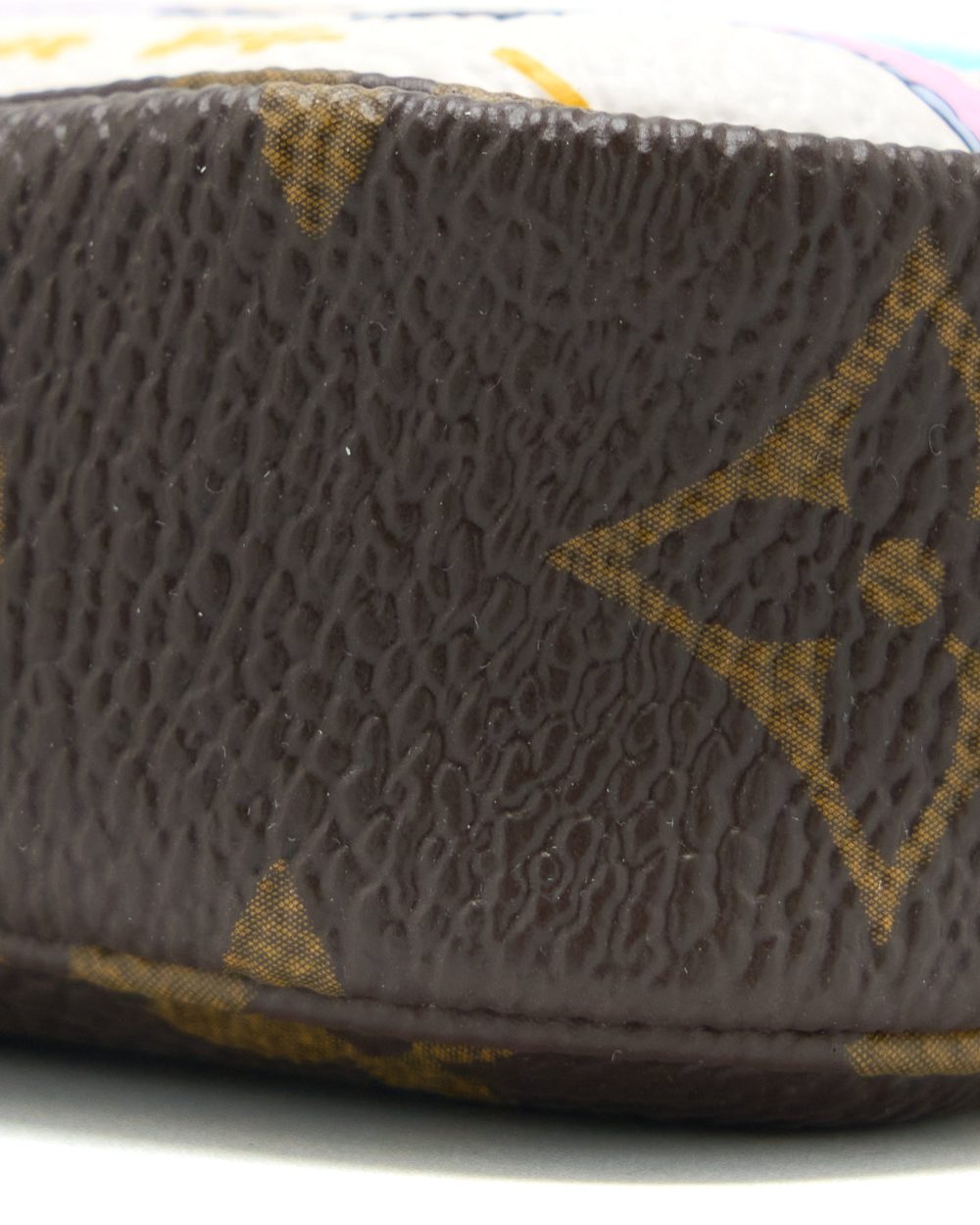 AAA Replica Louis Vuitton LV MINI POCHETTE ACCESSORIES MONOGRAM CANVAS/BLUE GHW