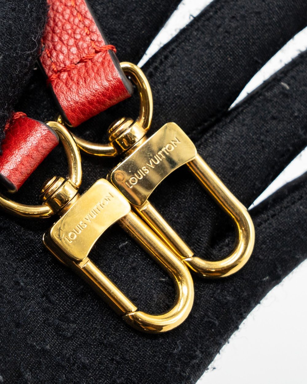 AAA Replica Louis Vuitton LV TOP HANDLE TOTE BAG MONOGRAM CANVAS / RED GHW