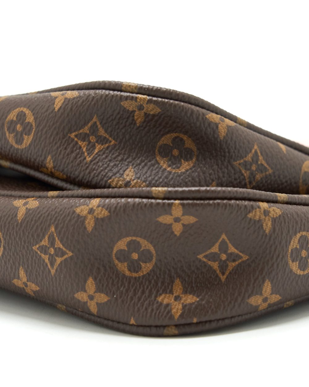 AAA Replica Louis Vuitton LV MULTI POCHETTE ACCESSORIES MONOGRAM CANVAS WITH ROSE CLAIR STRAP GHW