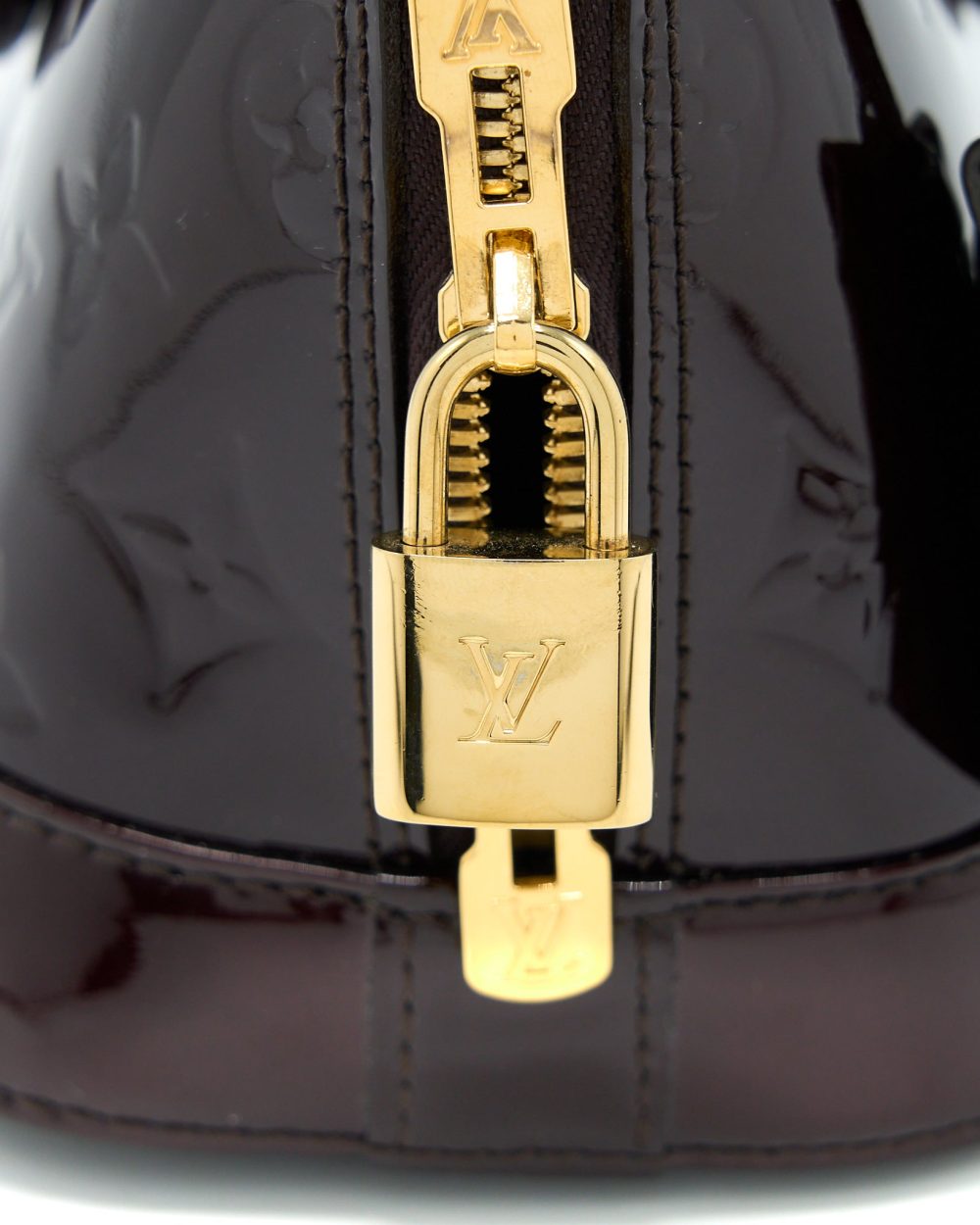 AAA Replica Louis Vuitton LV ALMA BB PATENT AMATANTE GHW