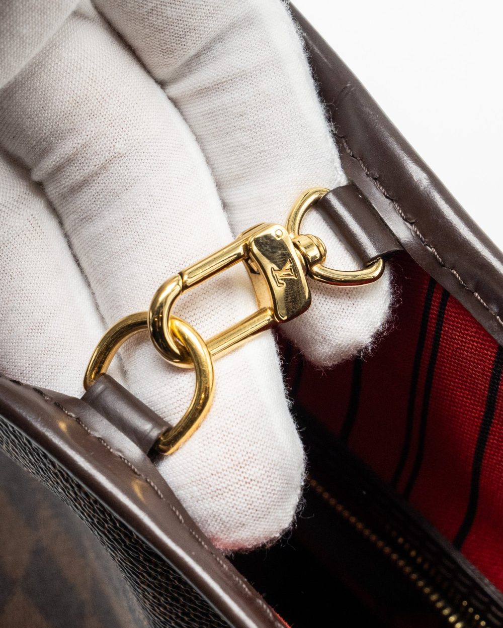 AAA Replica Louis Vuitton LV NEVERFULL PM DAMIER EBENE CANVAS GHW