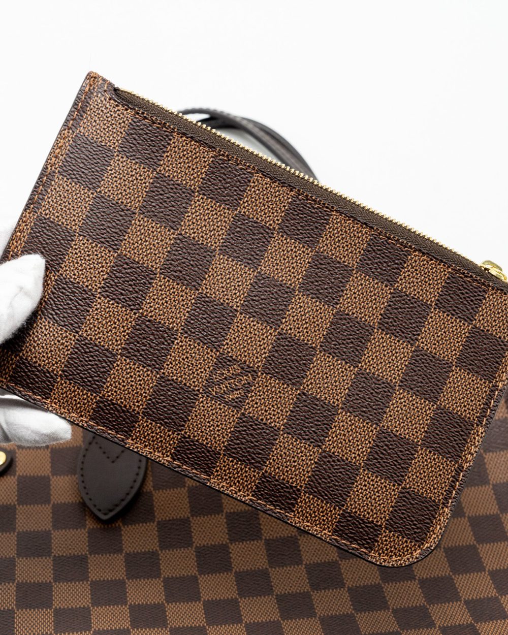 AAA Replica Louis Vuitton LV NEVERFULL PM DAMIER EBENE CANVAS GHW
