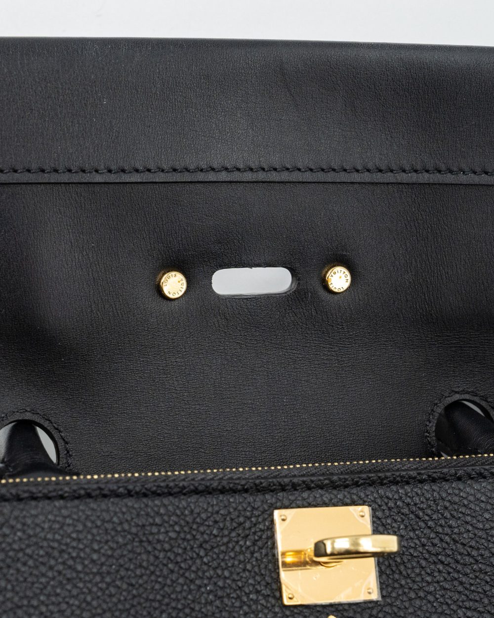 AAA Replica Louis Vuitton LV FLAP SHOULDER BAG CALFSKIN BLACK GHW