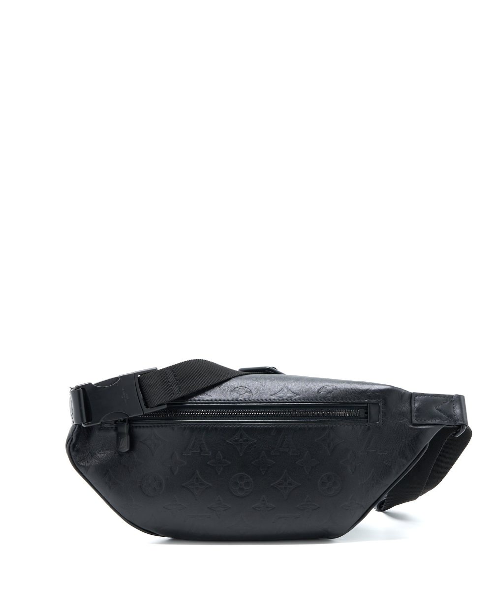 AAA Replica Louis Vuitton LV DISCOVERY BUMBAG PM MONOGRAM SHADOW CALFSKIN BLACK/BLACK HARDWARE