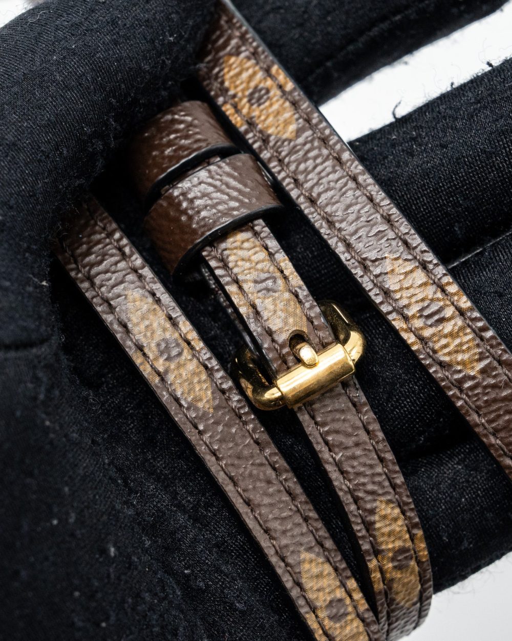 AAA Replica Louis Vuitton LV TOP HANDLE FLAP BAG MONOGRAM CANVAS / CALFSKIN BLACK GHW