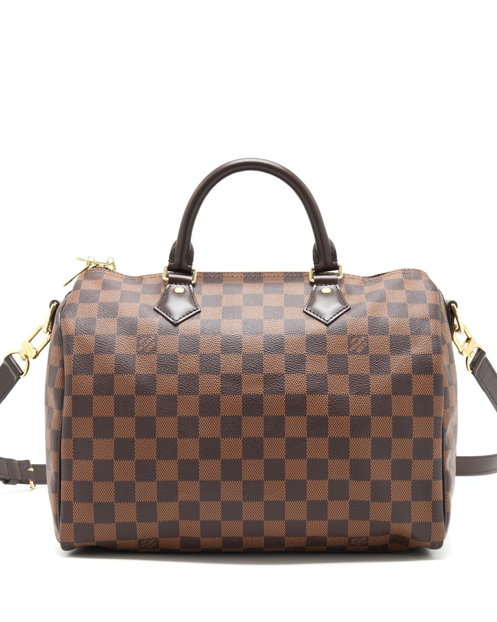 AAA Replica Louis Vuitton LV SPEEDY 30 DAMIER EBENE GHW