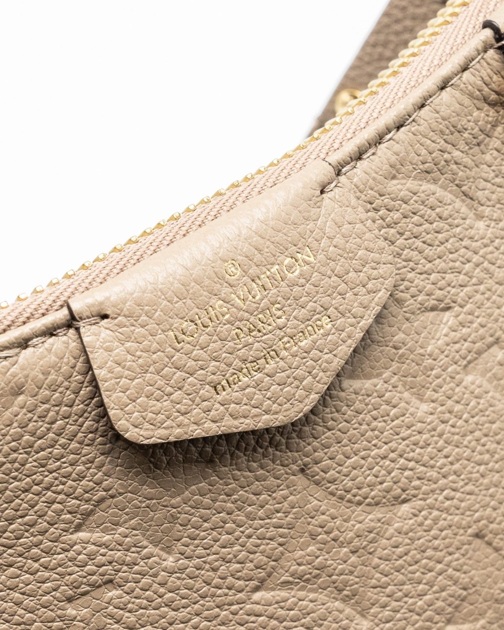 AAA Replica Louis Vuitton LV EASY POUCH ON STRAP MONOGRAM EMPREINETE GREY GHW