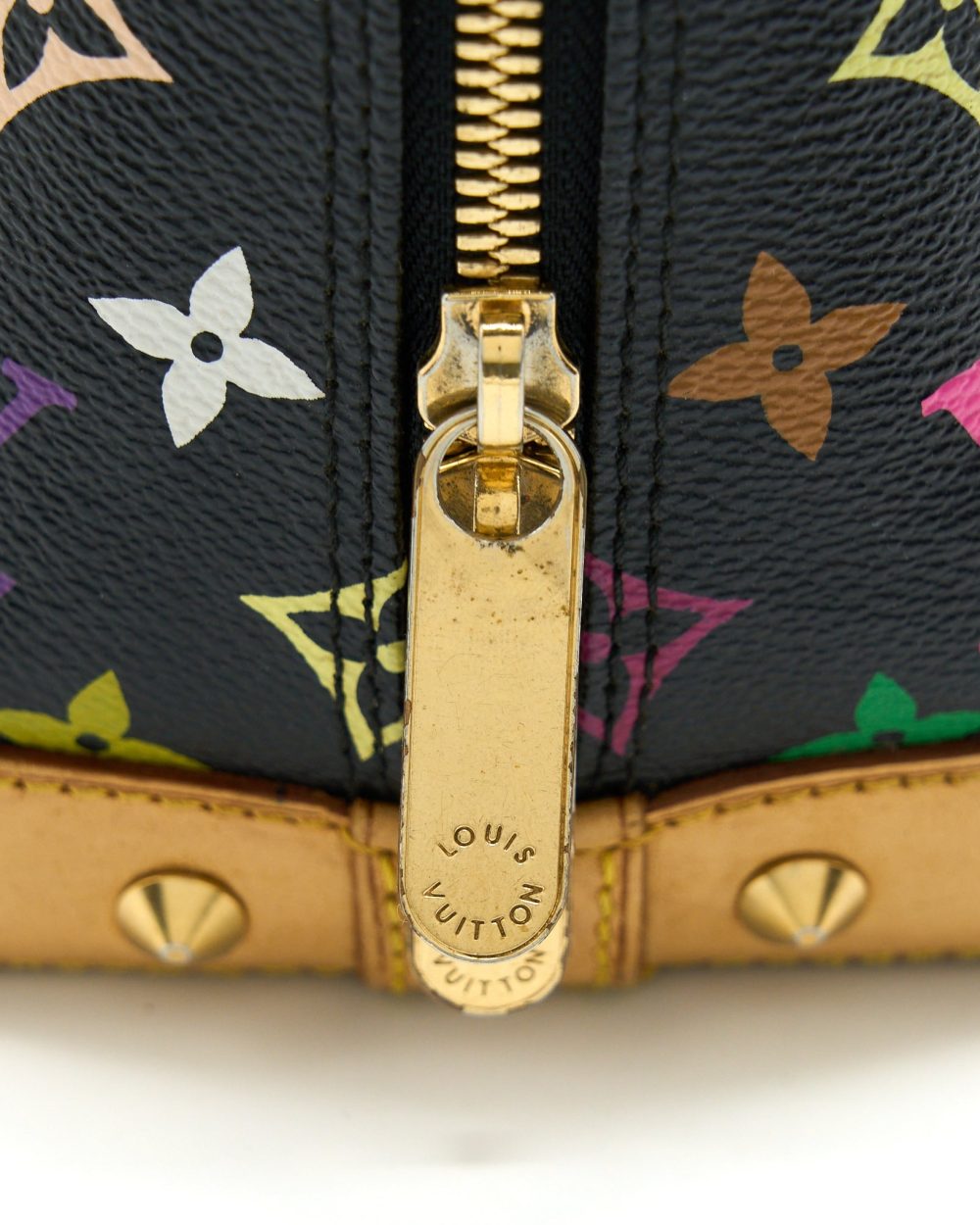 AAA Replica Louis Vuitton LV ALMA BAG MONOGRAM CANVAS MULTICOLOUR/ BLACK GHW