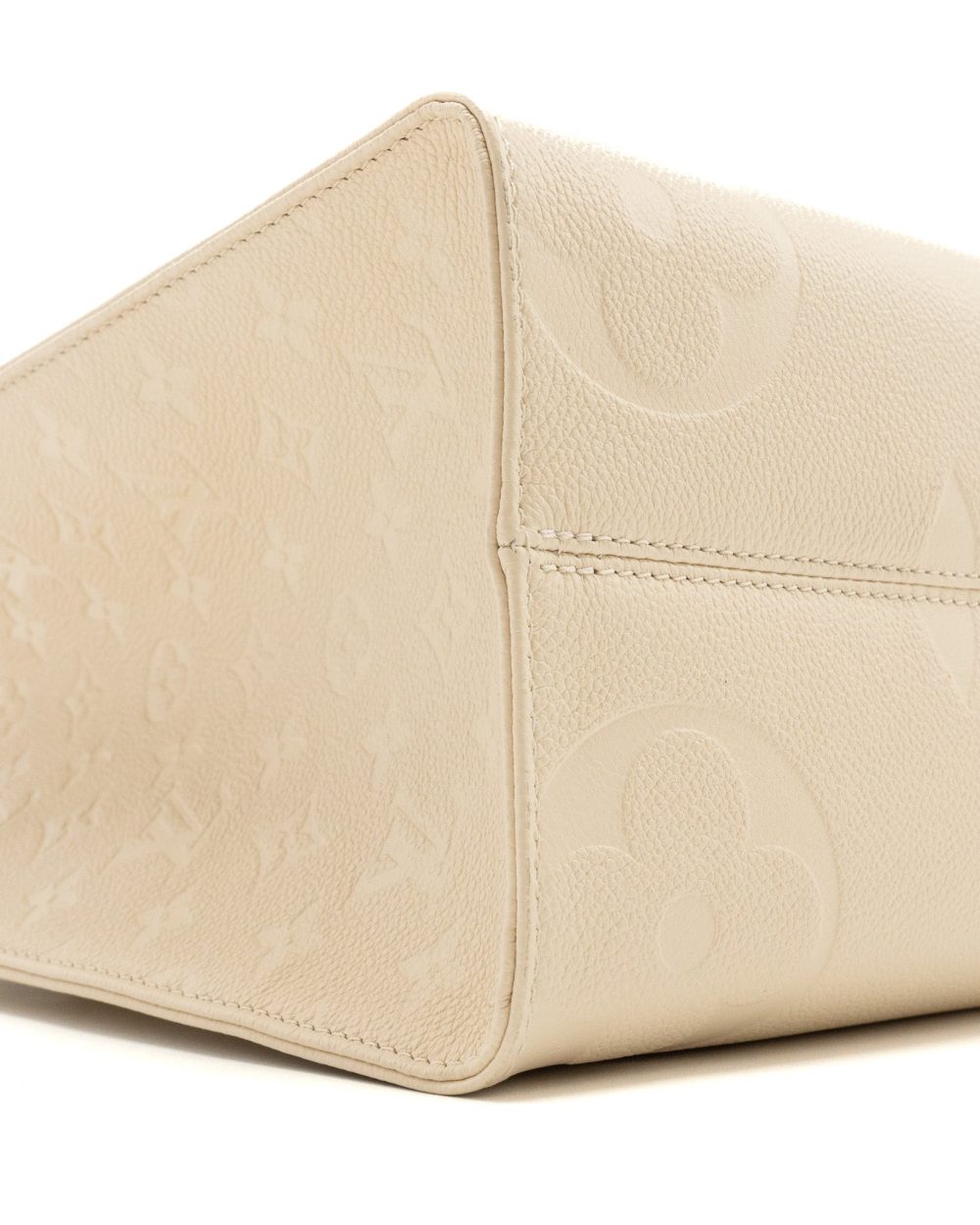 AAA Replica Louis Vuitton LV ONTHEGO MM EMPREINTE LEATHER WHITE GHW (NEW VERSION)