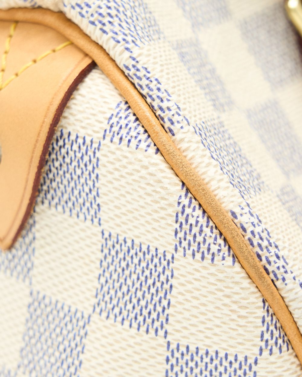 AAA Replica Louis Vuitton LV SPEEDY 25 DAMIER AZUR CANVAS GHW