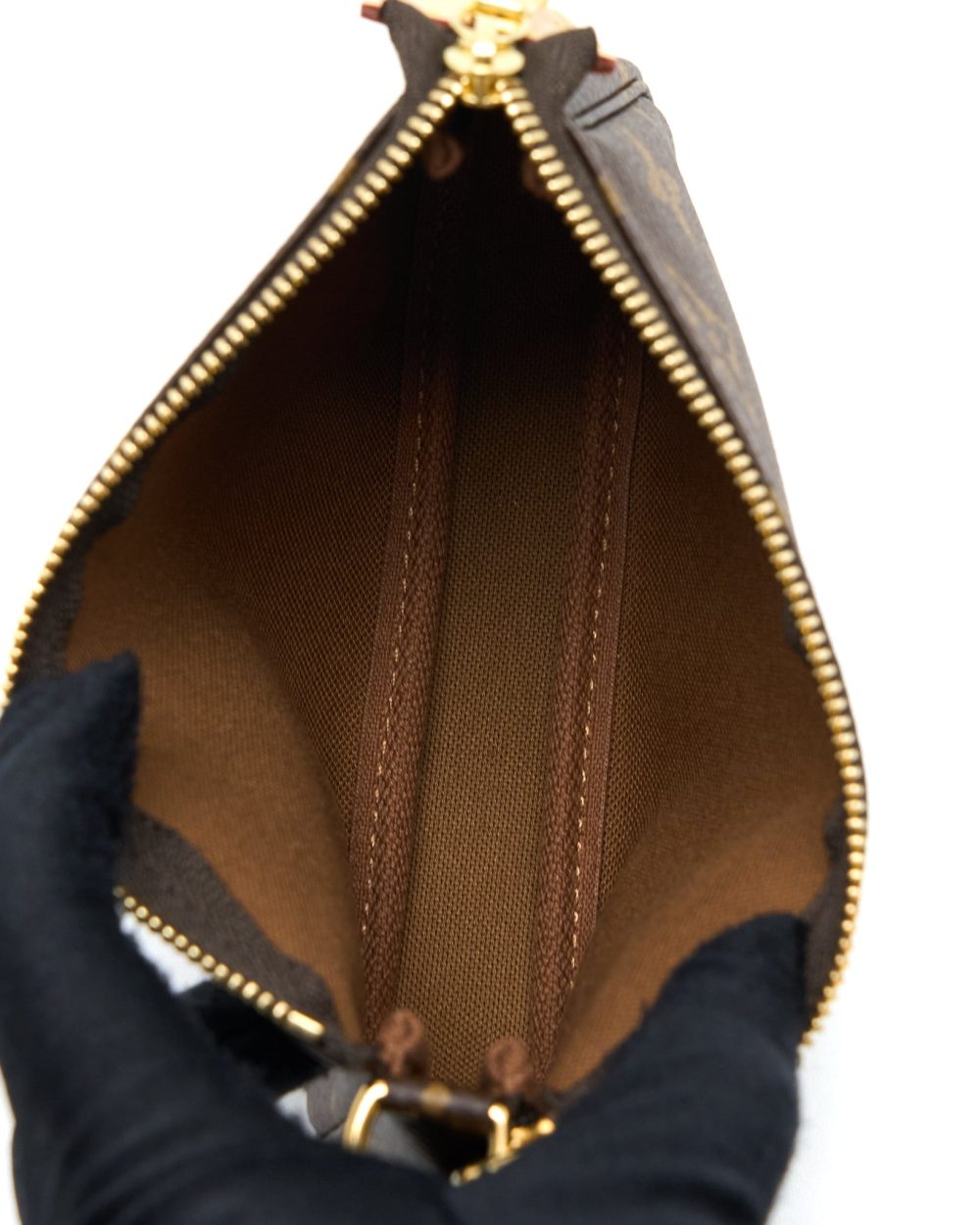 AAA Replica Louis Vuitton LV MINI POCHETTE ACCESSORIES MONOGRAM CANVAS GHW