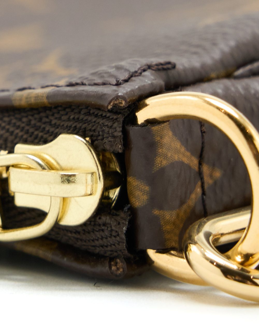 AAA Replica Louis Vuitton LV MINI POCHETTE ACCESSORIES MONOGRAM CANVAS GHW