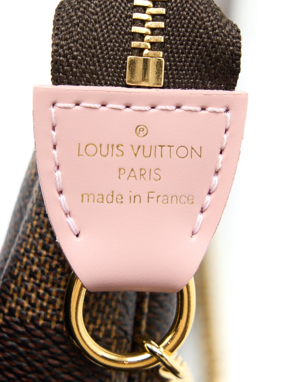 AAA Replica Louis Vuitton LV MINI POCHETTE ACCESSORIES LIMITED VIVIENNE HOLIDAYS DAMIER EBENE CANVAS GHW