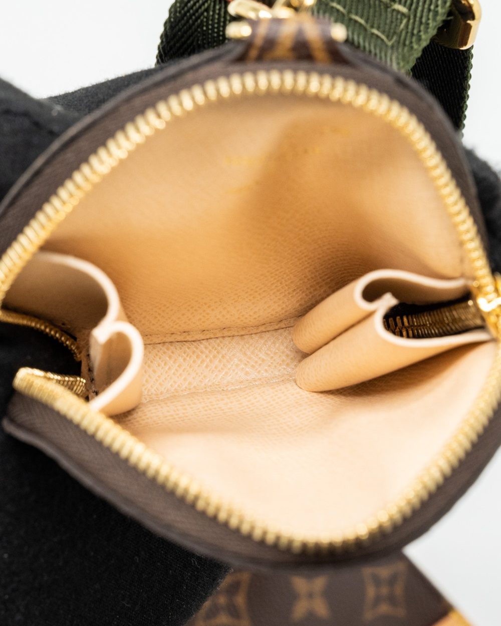 AAA Replica Louis Vuitton LV MULTI POCHETTE MONOGRAM CANVAS WITH KHAKI/ROSE CLAIR TWO STRAPS GHW