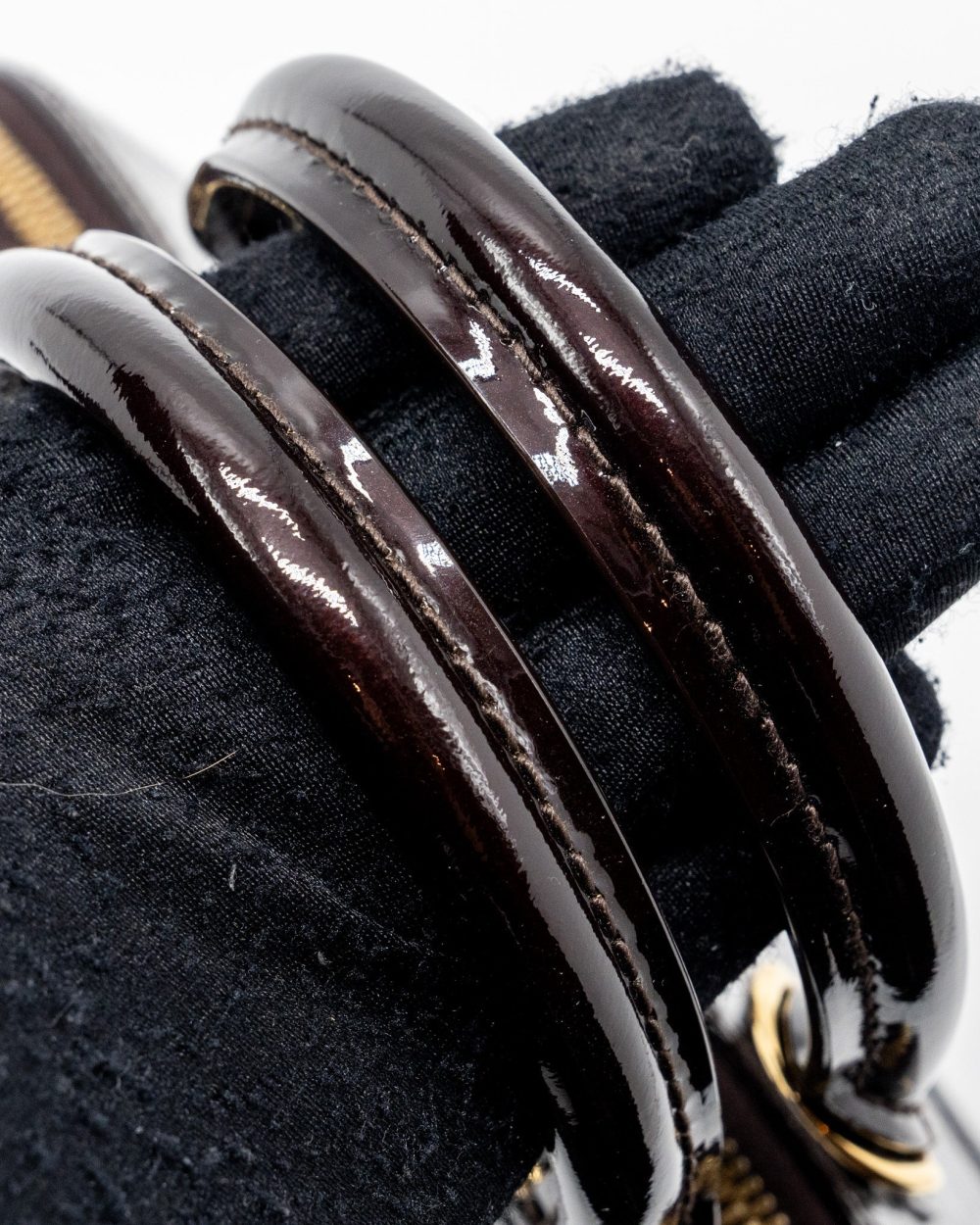 AAA Replica Louis Vuitton LV ALMA BB PATENT AMARANTE GHW