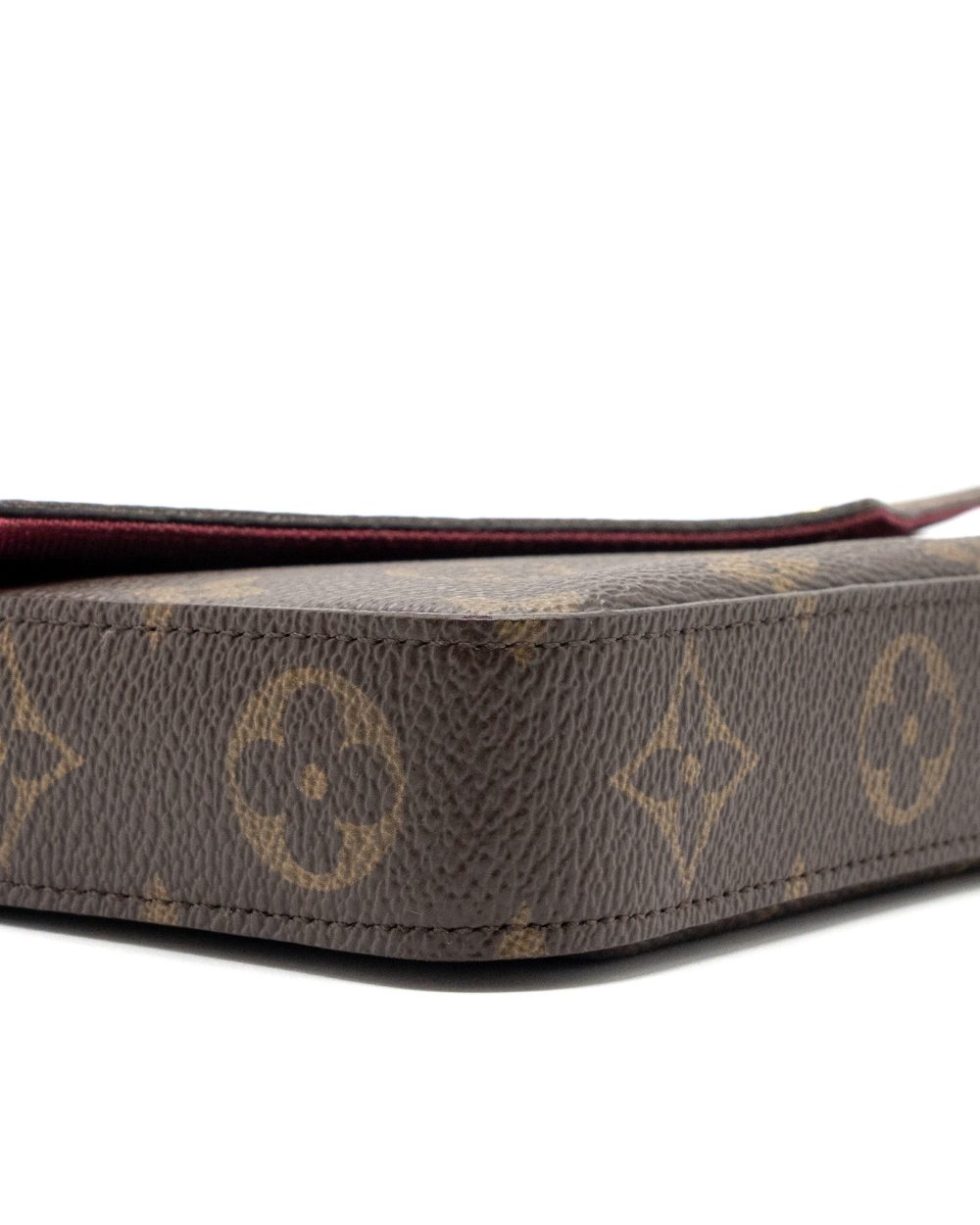 AAA Replica Louis Vuitton LV FELICIE POCHETTE MONOGRAM CANVAS / RED GHW
