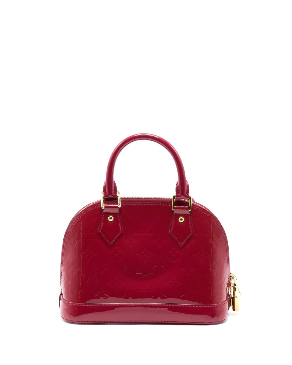 AAA Replica Louis Vuitton LV ALMA BB VERNIS ROSE INDIAN GHW