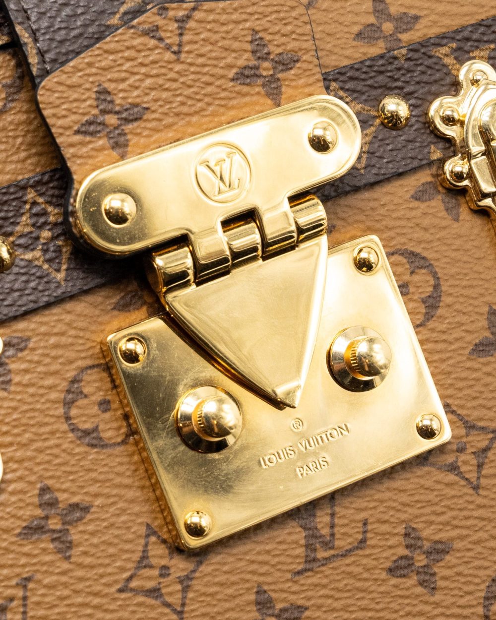 AAA Replica Louis Vuitton LV PETITE MALLE MONOGRAM REVERSE CANVAS GHW
