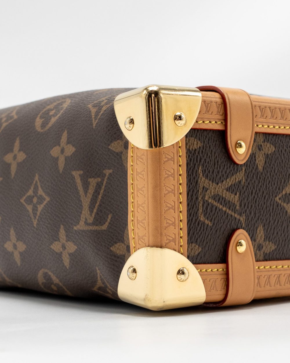 AAA Replica Louis Vuitton LV SIDE TRUNK MM MONOGRAM CANVAS GHW