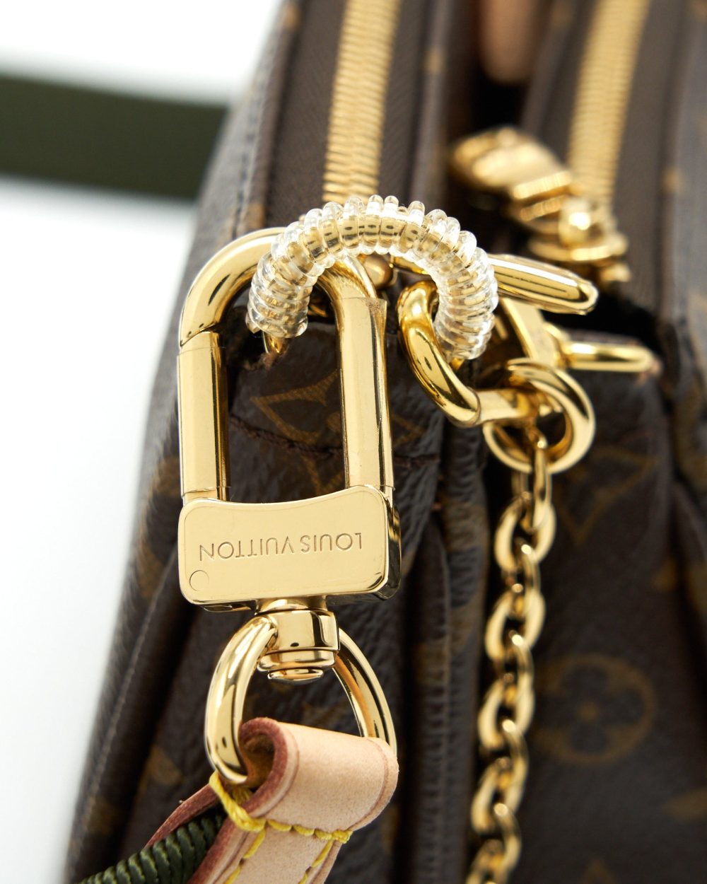 AAA Replica Louis Vuitton LV MULTI POCHETTE WITH KHAKI STRAP