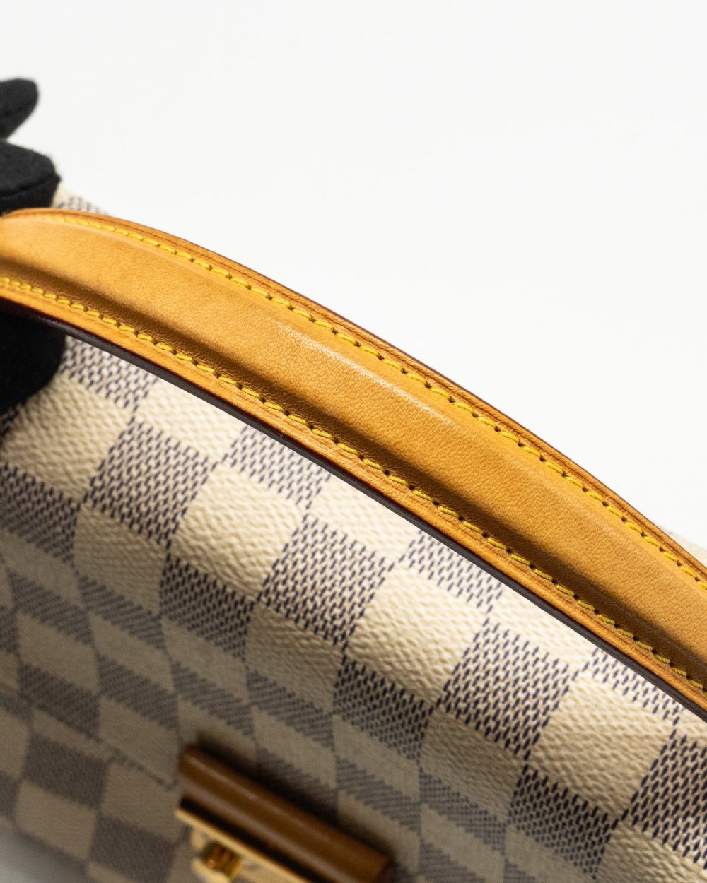 AAA Replica Louis Vuitton LV CROISETTE DAMIER AZUR CANVAS WHITE GHW