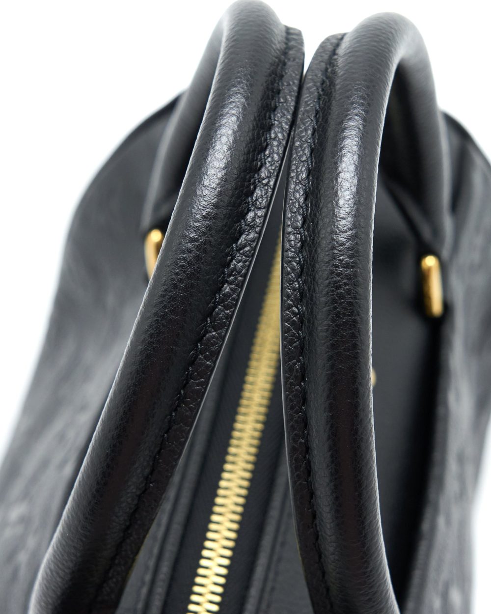 AAA Replica Louis Vuitton LV SPEEDY 25 BANDOULIERE MONOGRAM EMPREINTE BLACK GHW