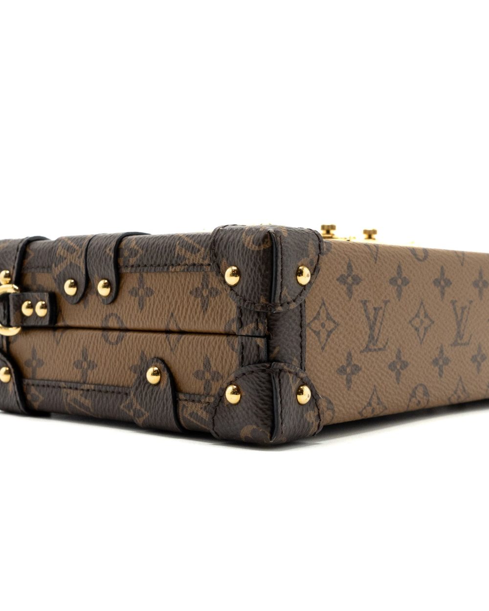 AAA Replica Louis Vuitton LV PETITE MALLE MONOGRAM REVERSE CANVAS GHW