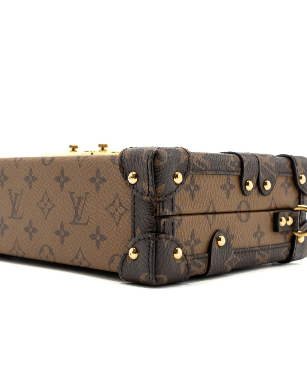 AAA Replica Louis Vuitton LV PETITE MALLE MONOGRAM REVERSE CANVAS GHW