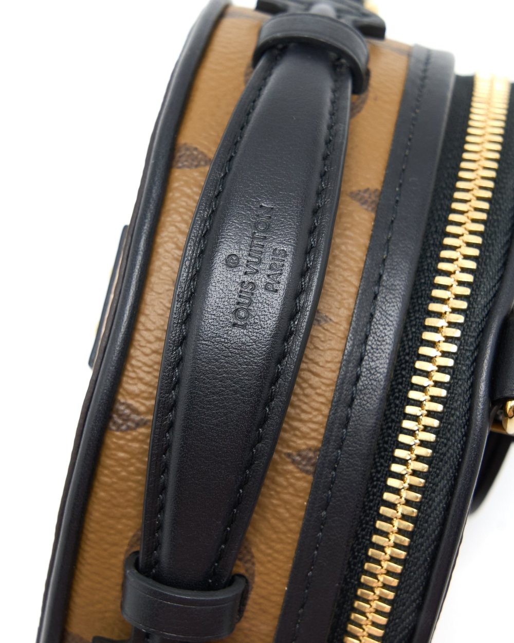 AAA Replica Louis Vuitton LV MINI BOITE CHAPEAU MONOGRAM REVERSE CANVAS BLACK GHW