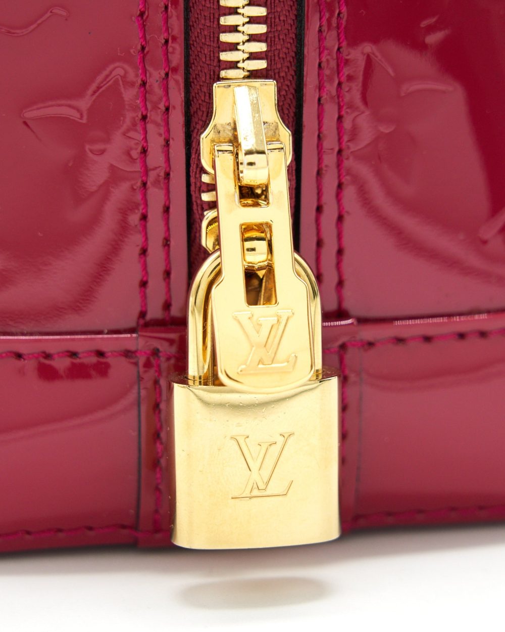 AAA Replica Louis Vuitton LV ALMA PM PATENT LEATHER INDIAN ROSE