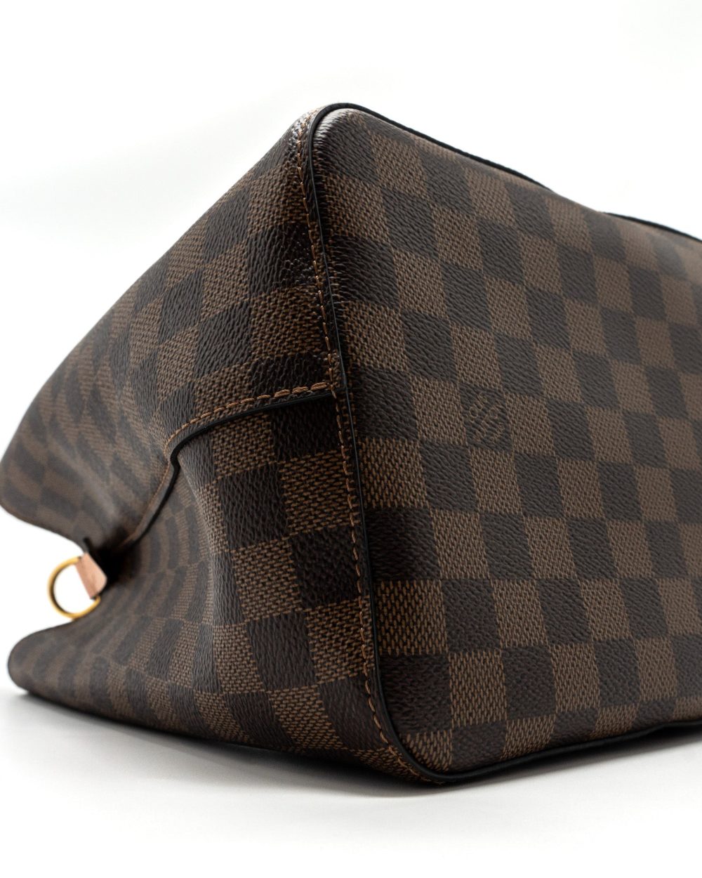 AAA Replica Louis Vuitton LV NEONOE MM DAMIER EBENE CANVAS LIGHT PINK GHW