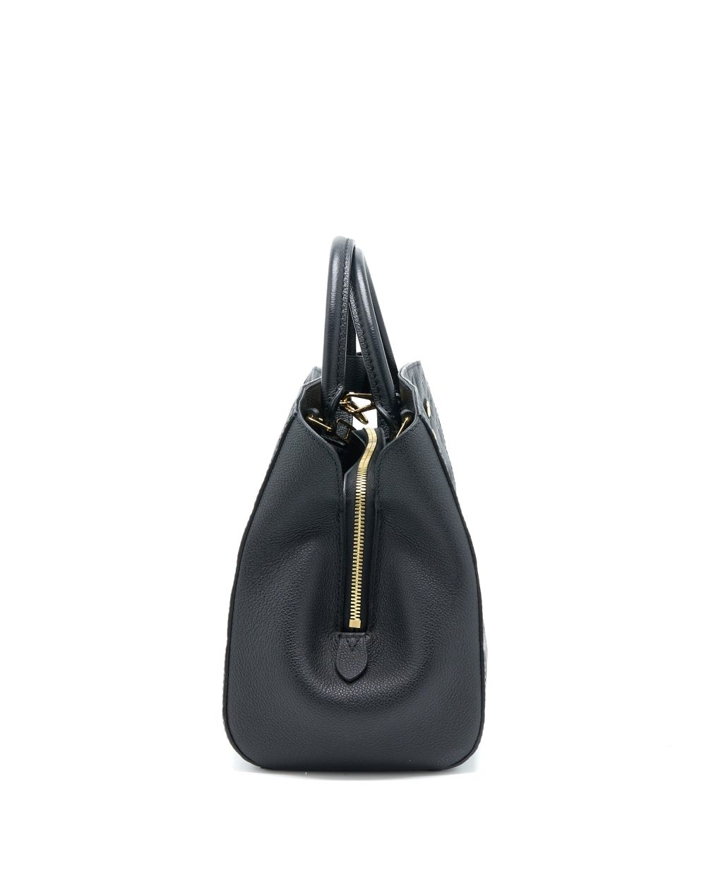 AAA Replica Louis Vuitton LV MONTAIGNE MM MONOGRAM EMPREINTE BLACK GHW
