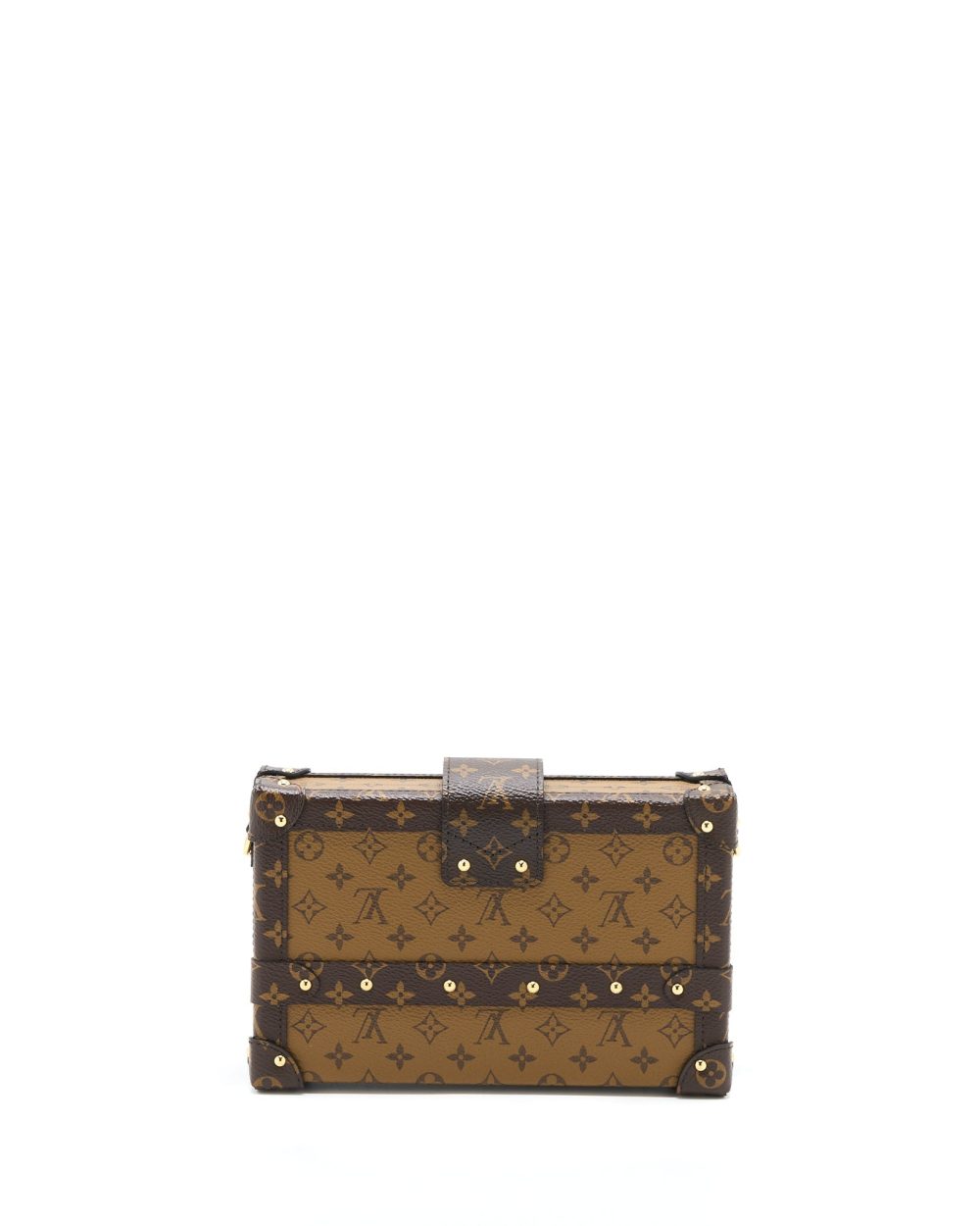 AAA Replica Louis Vuitton LV PETITE MALLE MONAGRAM REVERSE CANVAS GHW