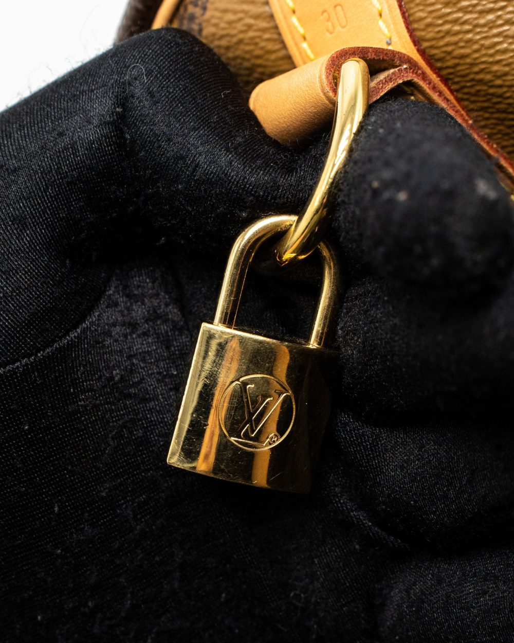 AAA Replica Louis Vuitton LV SPEEDY 30 BANDOULIERE GIANT MONOGRAM REVERSE CANVAS GHW