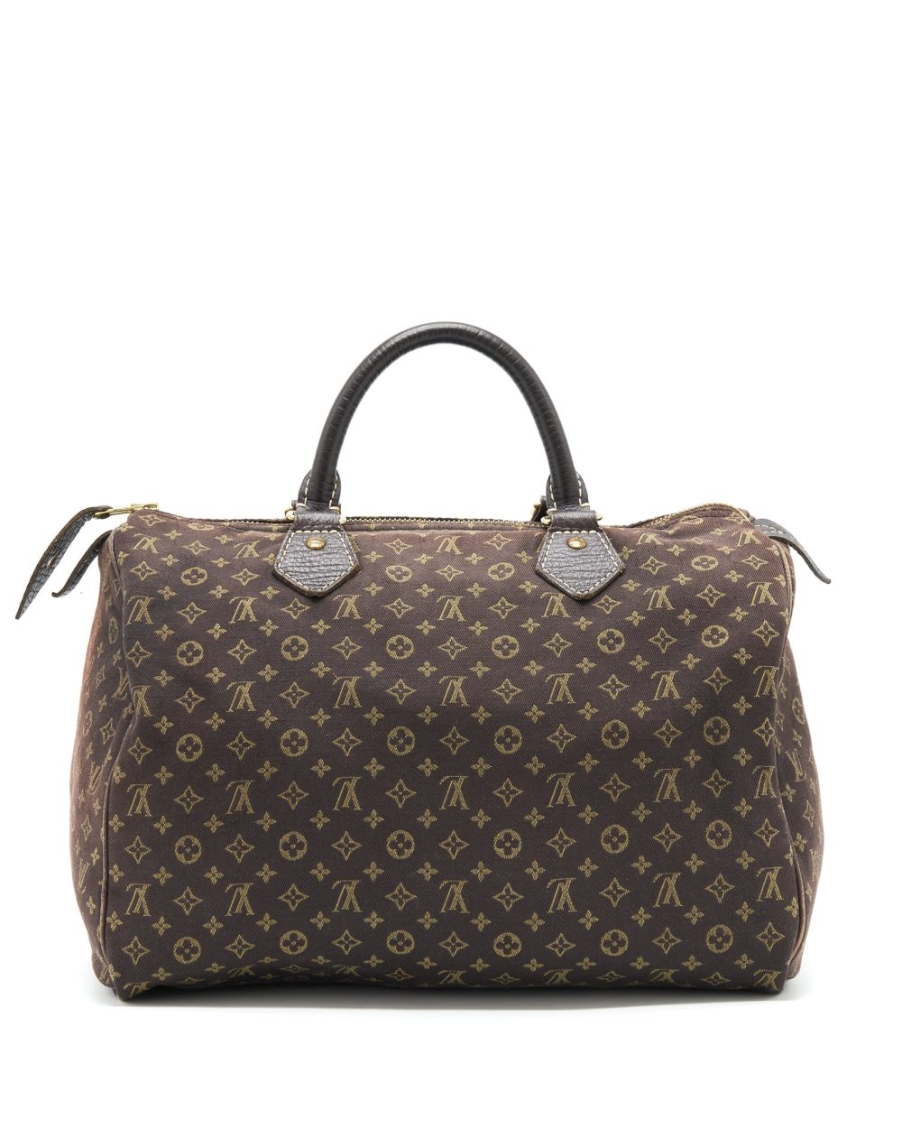 AAA Replica Louis Vuitton LV SPEEDY 30 MIN LIN MONOGRAM MINI BROWN GHW