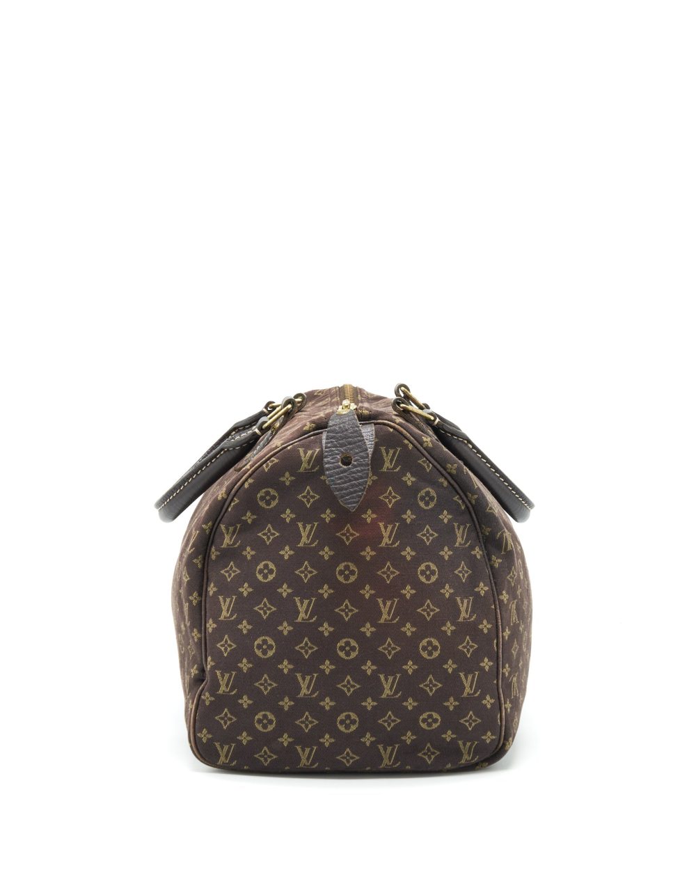 AAA Replica Louis Vuitton LV SPEEDY 30 MIN LIN MONOGRAM MINI BROWN GHW