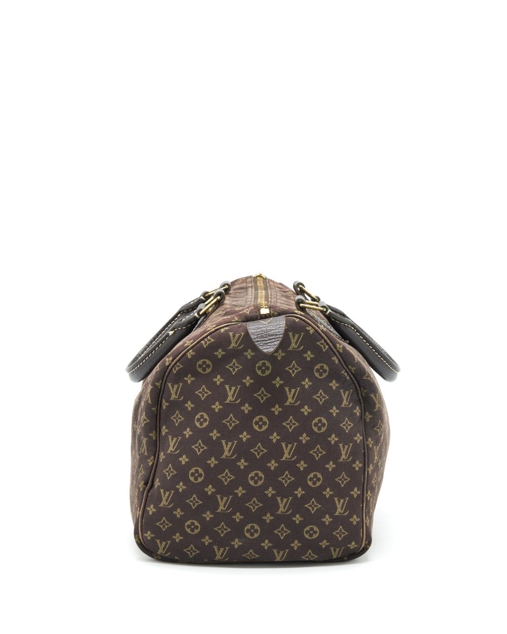 AAA Replica Louis Vuitton LV SPEEDY 30 MIN LIN MONOGRAM MINI BROWN GHW