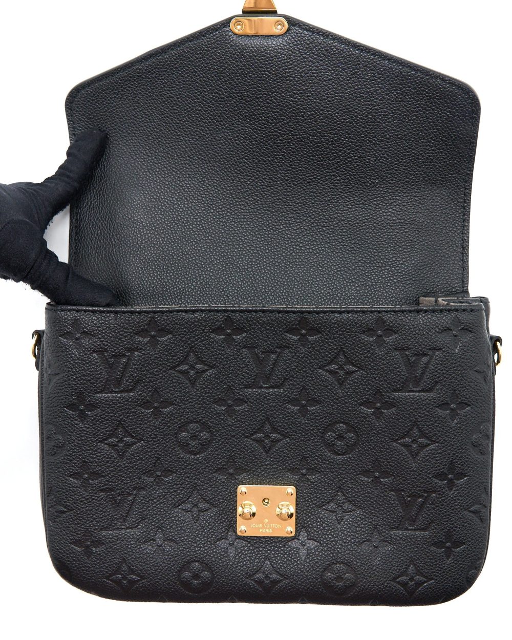 AAA Replica Louis Vuitton LV POCHETTE METIS MONOGRAM EMPREINTE BLACK GHW (NEW VERSION)