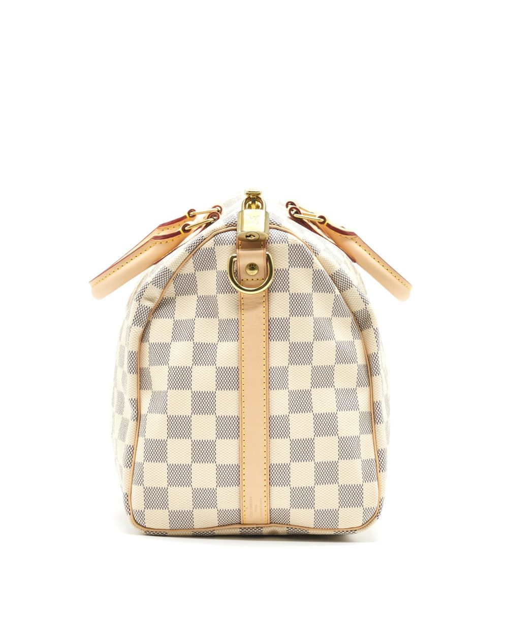 AAA Replica Louis Vuitton LV SPEEDY 30 WITH STRAP DAMIER AZUR CANVAS