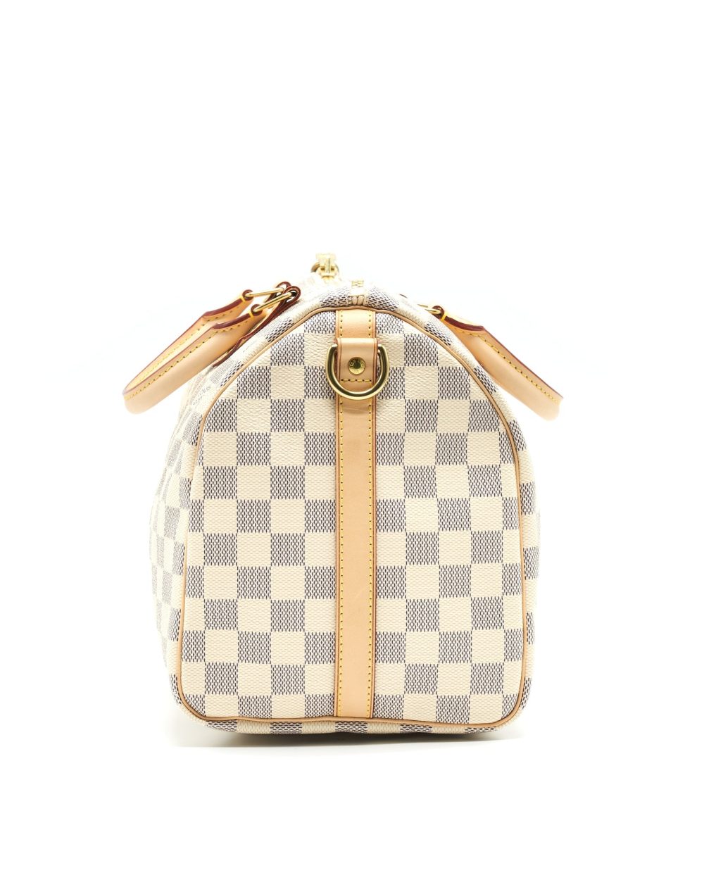 AAA Replica Louis Vuitton LV SPEEDY 30 WITH STRAP DAMIER AZUR CANVAS