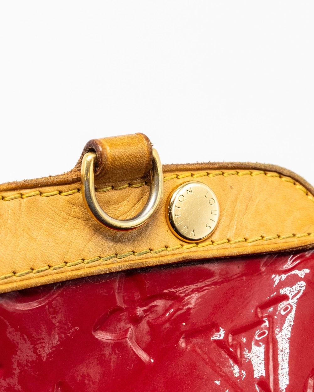 AAA Replica Louis Vuitton LV VERNIS BREA MM BAG MONOGRAM PATENT ROSE INDIAN GHW