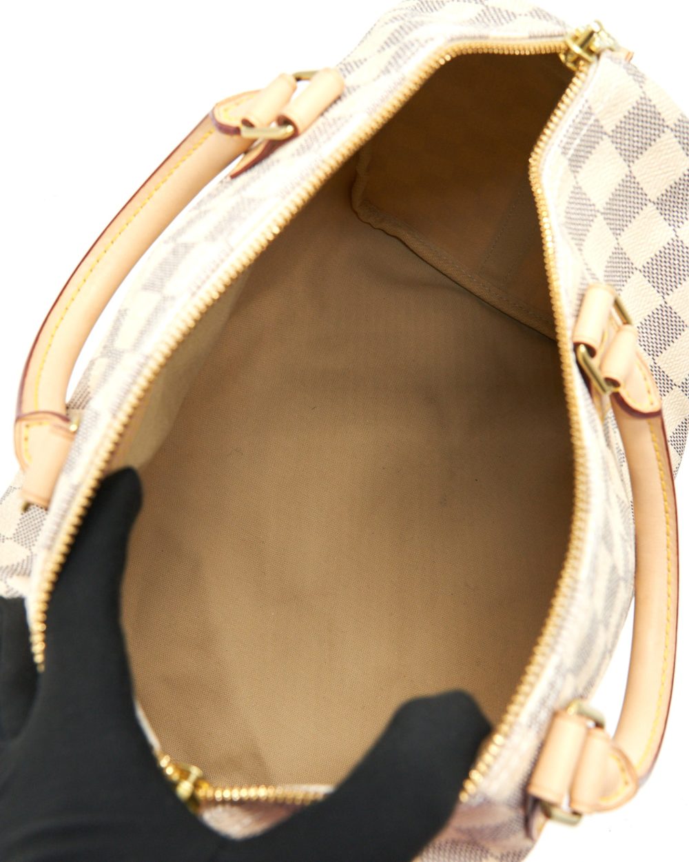 AAA Replica Louis Vuitton LV SPEEDY 30 WITH STRAP DAMIER AZUR CANVAS
