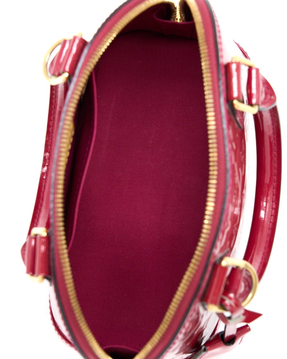 AAA Replica Louis Vuitton LV ALMA BB VERNIS ROSE INDIAN GHW
