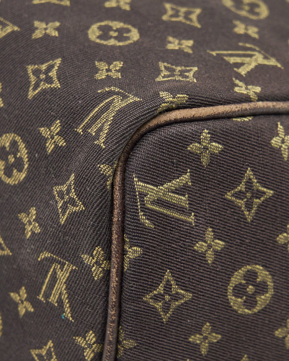 AAA Replica Louis Vuitton LV SPEEDY 30 MIN LIN MONOGRAM MINI BROWN GHW