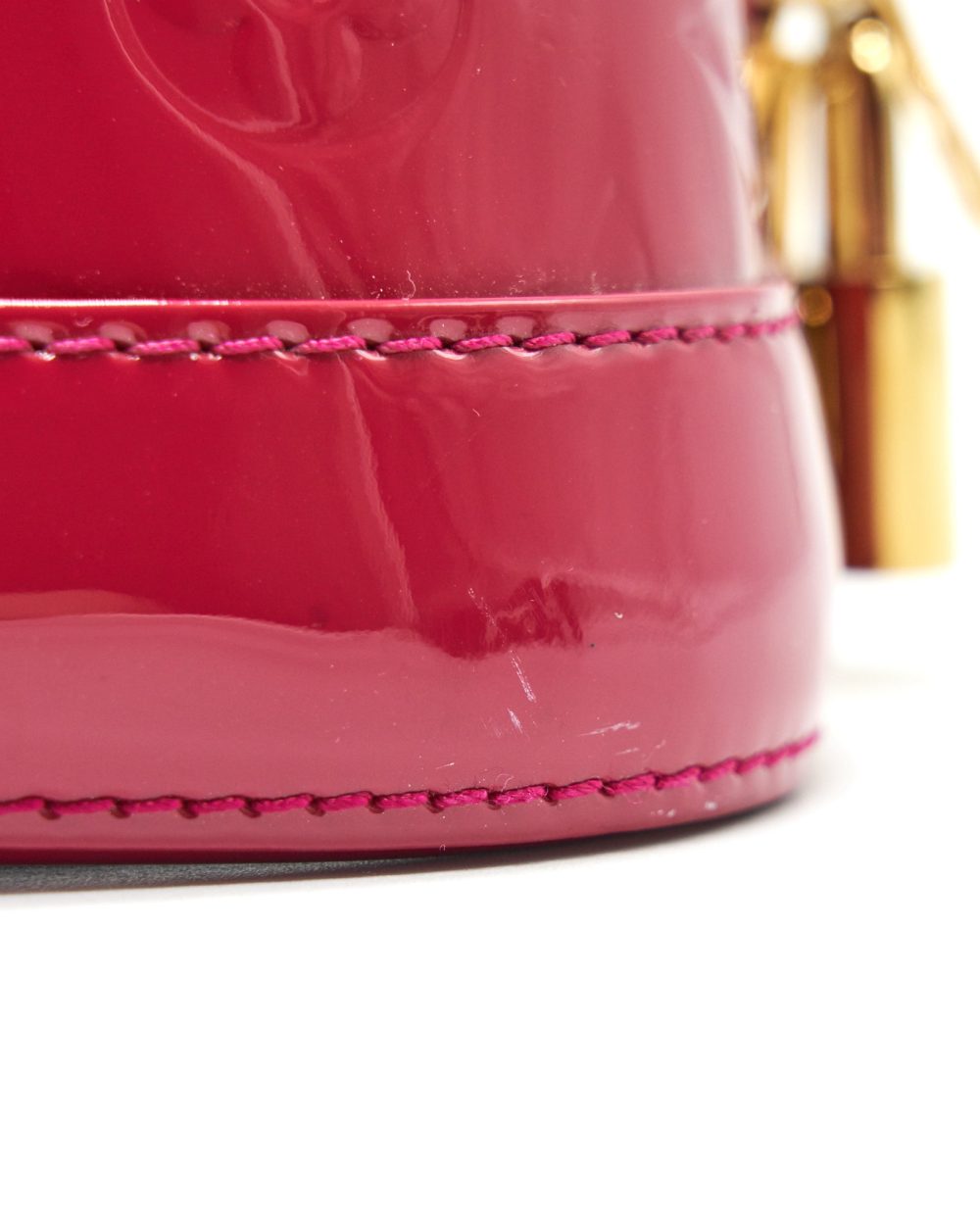 AAA Replica Louis Vuitton LV ALMA PM PATENT LEATHER INDIAN ROSE