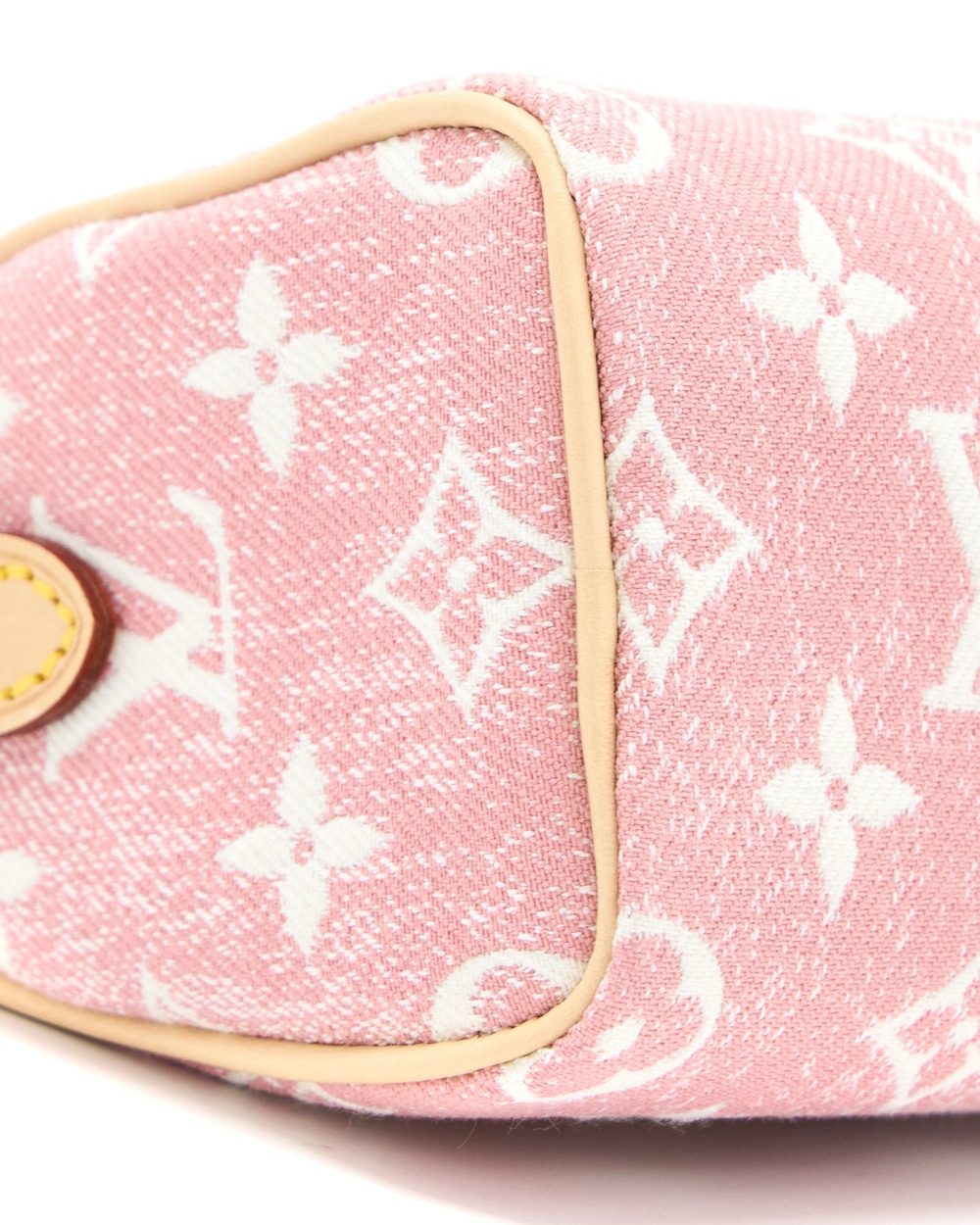 AAA Replica Louis Vuitton LV NANO SPEEDY DENIM MONOGRAM PINK GHW
