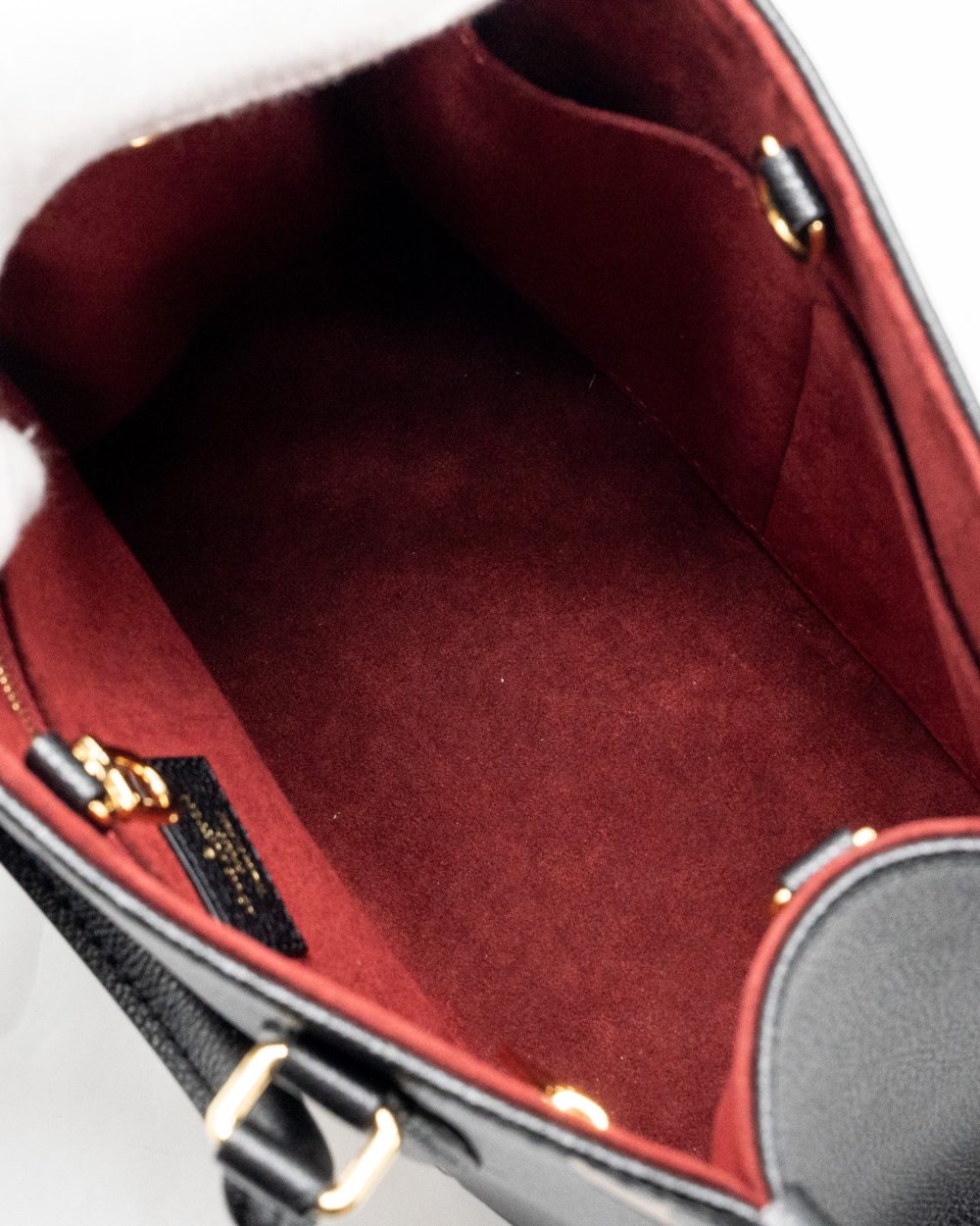 AAA Replica Louis Vuitton LV ONTHEGO PM BICOLOUR MONOGRAM EMPREINTE BLACK GHW