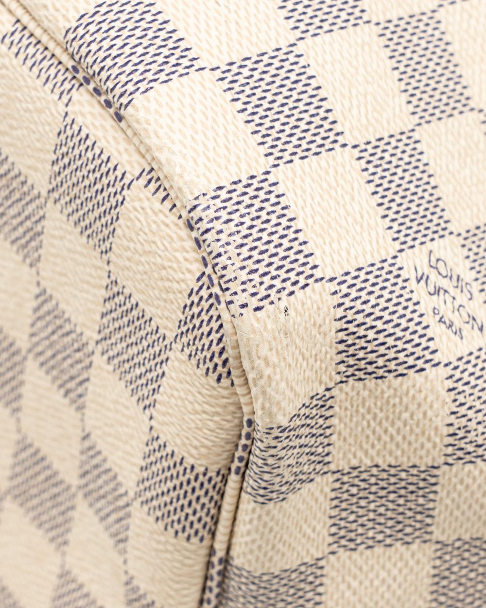AAA Replica Louis Vuitton LV NEVERFULL MM DAMIER AZUR GHW