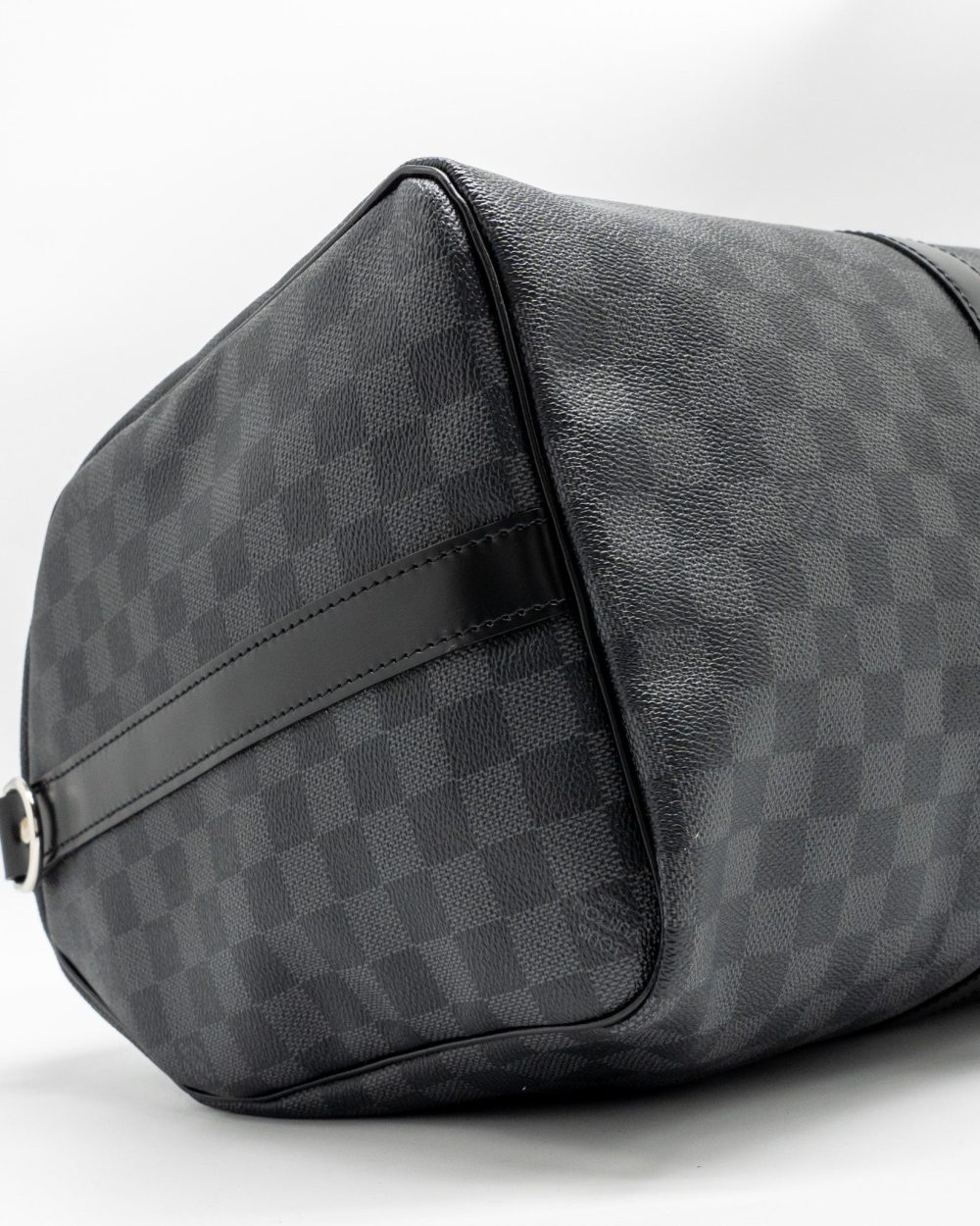 AAA Replica Louis Vuitton LV KEEPALL BANDOULIERE 45 DAMIER GRAPHITE CANVAS BLACK SHW
