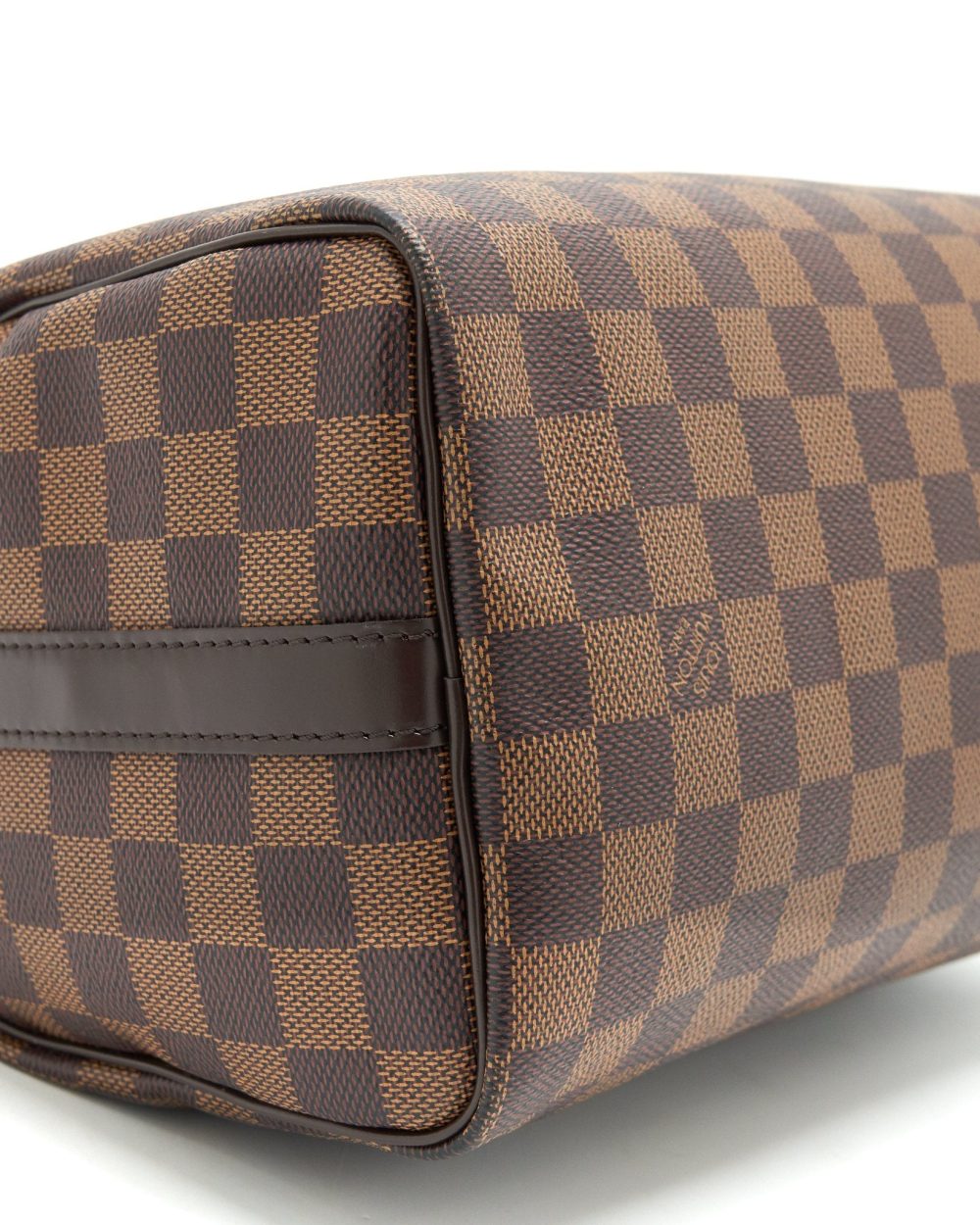 AAA Replica Louis Vuitton LV SPEEDY 25 DAMIER EBENE WITH STRAP